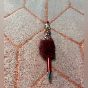 ✨New✨ Hand Beaded Pom-Pom Ballpoint Pen